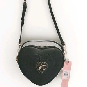 JUICY COUTURE ONLY YOU, Black Crossbody Bag, Adjust Straps, NEW! Rhinestone